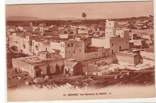 57859 Ak d'un légionnaire étranger allemand du Maroc Meknes Vue locale 1927
