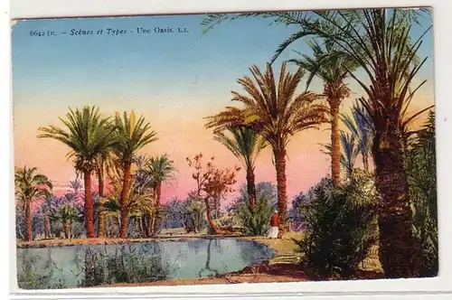 57858 Ak d'un légionnaire étranger allemand du Maroc Oasis 1927