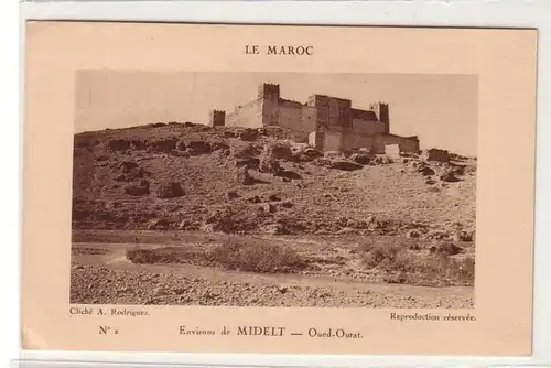 57845 Ak eines deutschen Fremdenlegionärs aus Marokko Midelt Ortsansicht 1927
