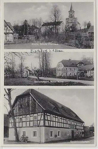 57817 Multi-image Ak Bischdorf b. Löbau Gasthof Zürzkretscham e.a. vers 1920