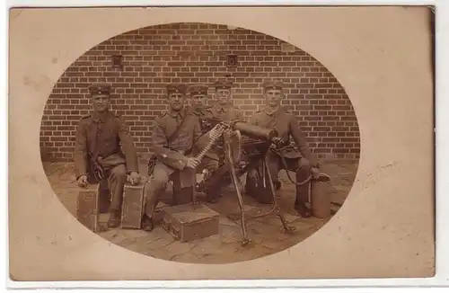 57802 Feldpost Foto Ak Maschinengewehr Abteilung im 1. Weltkrieg 1916