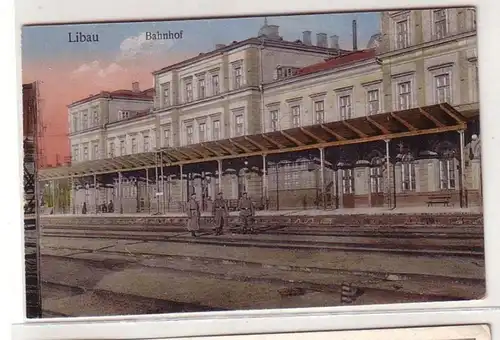 57788 Ak Libau Liepaja en Lettonie Gare ferroviaire vers 1915