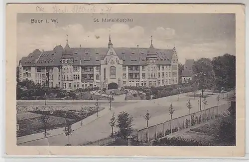 57787 Feldpost Ak Buer i.W. St. Marienhospital 1918