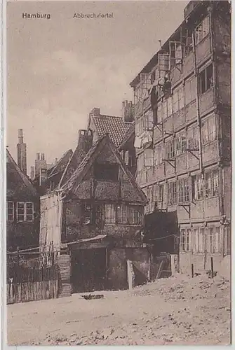 57769 Ak Hamburg Quartier de démolition vers 1930