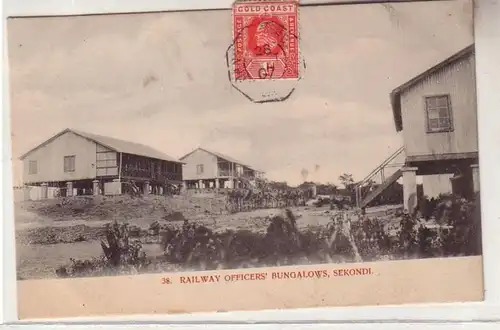 57440 Ak Gold Coast West Africa Sekondi Railway Officiers Bungalows 1907
