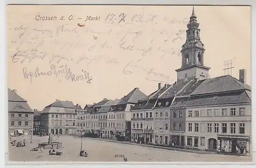 57736 Ak Crossen a. Oder Markt 1909