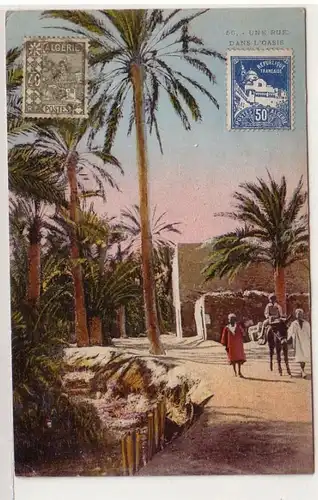 57716 Ak eines deutschen Fremdenlegionärs aus Algerien Oasen Strasse 1928