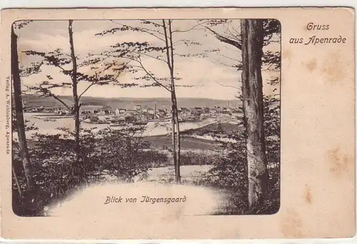 57684 Ak Salutation de Apenrade Vue de Jürgensgaard vers 1910