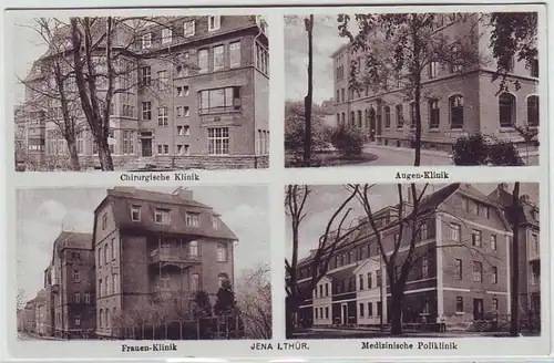 57681 Mehrbild Ak Jena in Thüringen vier Kliniken um 1930