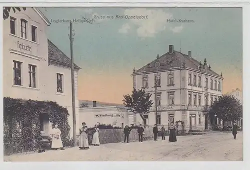 57675 Ak Gruss de Bad Opppesdorf Logierhaus et Hôtel-Kurhaus 1915