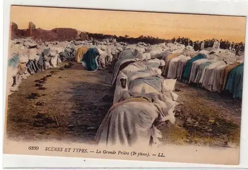 57673 Ak Algérie La Grande Prière Arabes en prière vers 1925