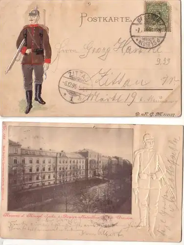 57597 Ak Dresden Kaserne des kgl. sächs. Pionier Bataillon Nr.12, 1899