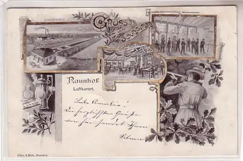 57586 Mehrbild Ak Gruß vom Schützenplatz Luftkurort Naunhof 1907