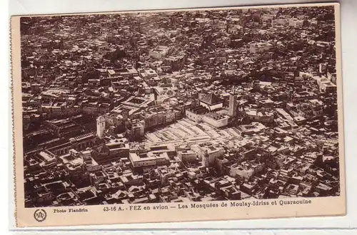 57521 Ak eines deutschen Fremdenlegionärs aus Marokko Fez Luftaufnahme 1926