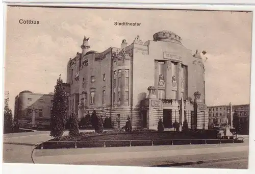 57510 Feldpost Ak Cottbus Théâtre municipal vers 1915