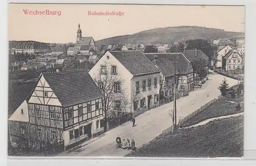 57431 Ak Wechenburg Bahnhofstrasse vers 1910