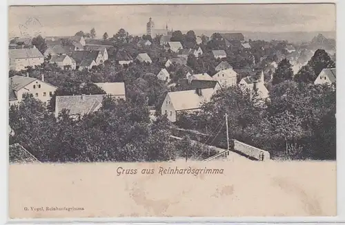 57400 Ak Gruß aus Reinhardsgrimma Totalansicht 1910