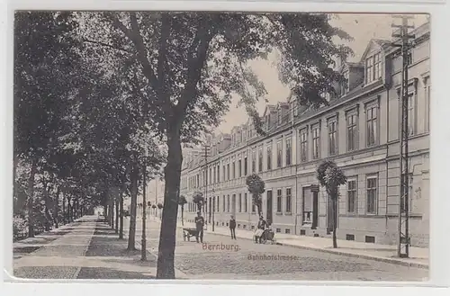 57384 Feldpost Ak Bernburg Bahnhofstrasse 1916