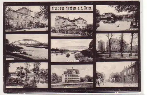 57353 Mehrbild Ak Gruß aus Nienburg an der Weser um 1910