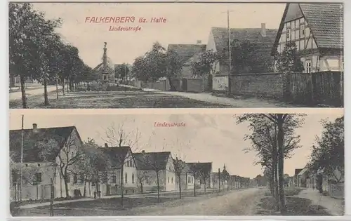 57274 Feldpost Ak Falkenberg Bz. Halle Lindenstrasse 1916