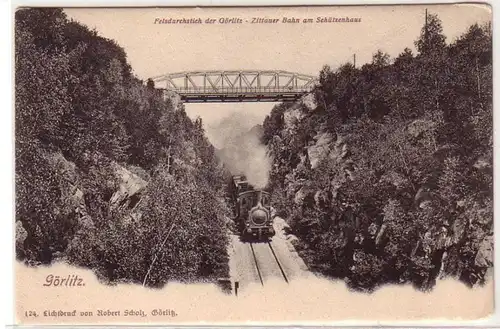 57212 Ak Görlitz Zittauer Bahn am Schützenhaus um 1900