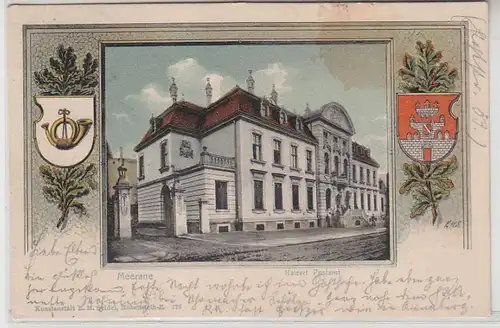 57210 Wappen Ak Meerane kaiserliches Postamt 1907