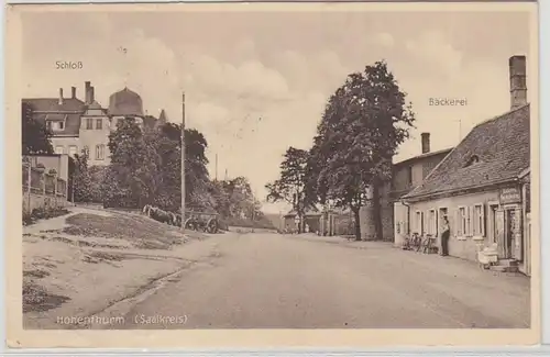 57174 Feldpost Ak Hohenthurm (Saalkreis) Schloß und Bäckerei 1944