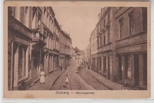 57171 Ak Stolberg im Harz Steinwegstrasse um 1900