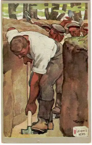 57165 Reklame Ak H. Bahlsens Keks Fabrik Hannover 1. Weltkrieg 1916