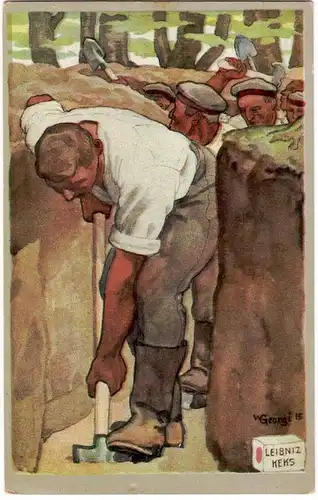 571965 Publicité Ak H. Bahlsens Keks Fabrik Hanovre 1ère Guerre mondiale 1916