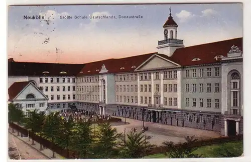 57157 Ak Neukölln Größte Schule Deutschlands Donaustraße 1915