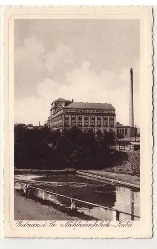 57104 Ak Oederan in Sachsen Nähfadenfabrik Kabis um 1930