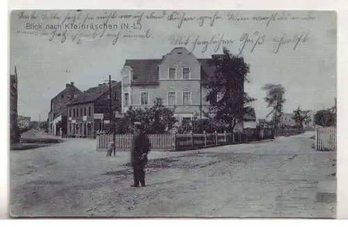 57099 Ak Blick nach Kleinräschen Niederlausitz 1914