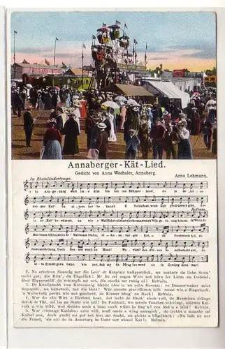 57095 Lied Ak Annaberger Kät Lied 1913