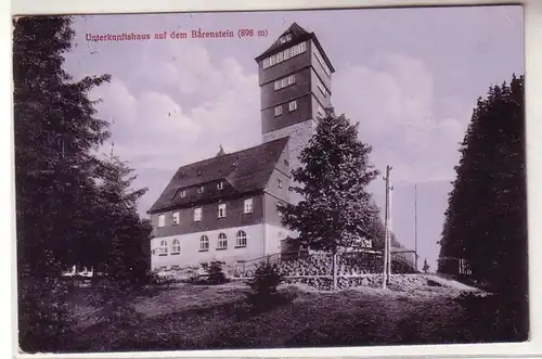 56968 Ak Unterkunftshaus auf dem Bärenstein (898 m) 1915
