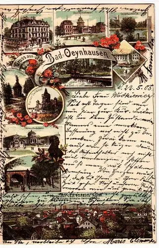 56892 Mehrbild Ak Gruss aus Bad Oeynhausen 1905