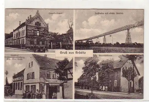 56891 Mehrbild Ak Gruß aus Bröditz Gasthaus usw. 1914