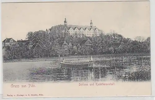 56862 Ak Gruß aus Plön Schloss und Kadettenanstalt um 1900