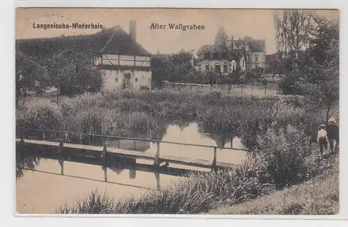 56857 Ak Langenleuba Niederhain alter Wallgraben 1919