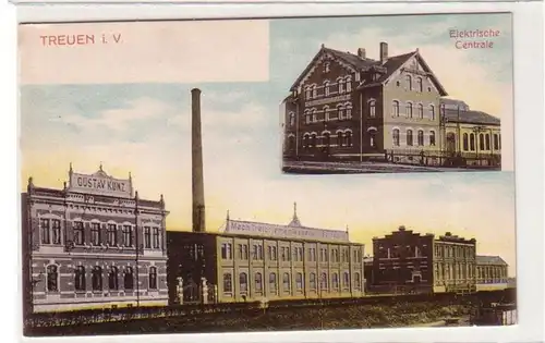 56826 Mehrbild Ak Treuen im Vogtland elektrische Zentrale um 1900