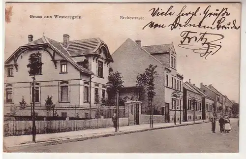 56823 Ak Gruß aus Westeregeln Breitestrasse 1908