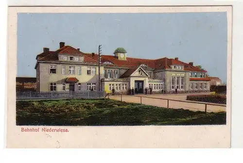 56822 Ak Bahnhof Niederwiesa 1917