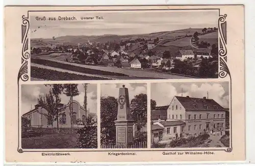 56814 Mehrbild Ak Gruss aus Drehbach Gasthof usw. 1915