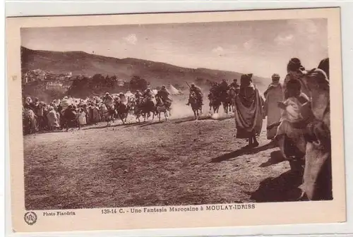 56695 Ak eines deutschen Fremdenlegionärs aus Marokko Reiterspiele 1927