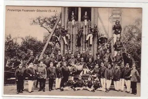 56693 Ak Freiwillige Feuerwehr Gössnitz Sachsen-Altenburg 1914