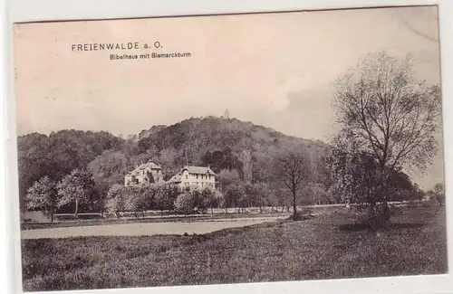 56689 Ak Freienwalde à la maison ou Bible avec bismarcturm 1906