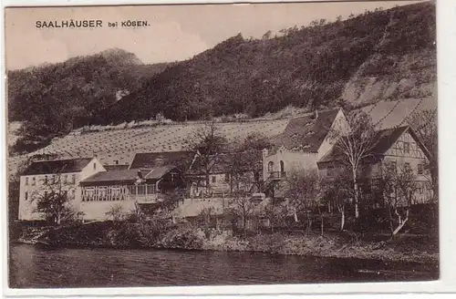 56655 Feldpost Ak Saalhäuser bei Kösen 1918