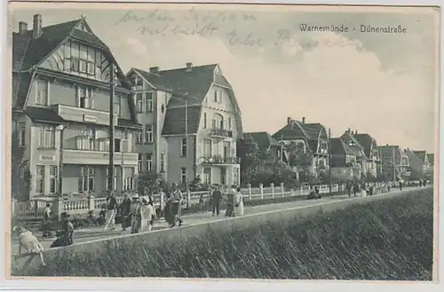 56649 Ak Warnemünde Dünenstraße 1926