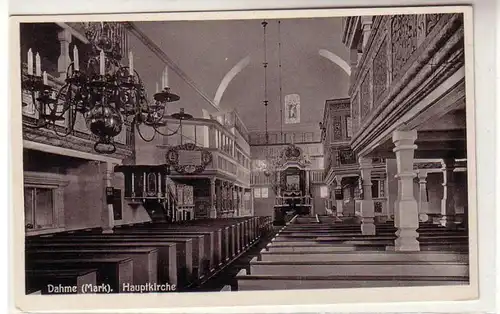 56623 Ak Dahme Mark Église principale vers 1930