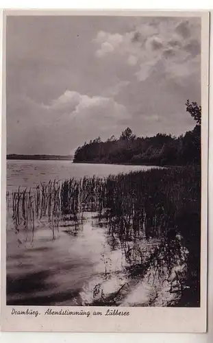 56547 Ak Dramburg Ambiance au lac Lübbesee vers 1930